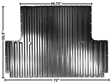 Picture of FLOOR FRONT SEC. OF 8' BED 67-72 : 1107KA CHEVY PICKUP 67-72