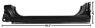 Picture of ROCKER PANEL LH 73-87 OE STYLE : 1104DB CHEVY PICKUP 73-87