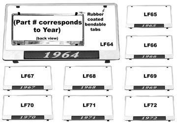Picture of LICENSE PLATE FRAMES 1964 : LF64 IMPALA 64-64