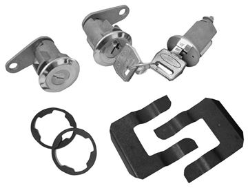 Picture of LOCK KIT IGNITION & DOOR 1967-69 : CL-1555 MUSTANG 67-69
