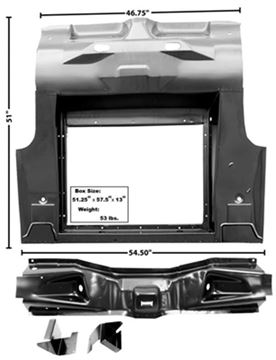 Picture of TRUNK FLOOR COMPLETE 1965-70 CV : 3649SAWT MUSTANG 65-66