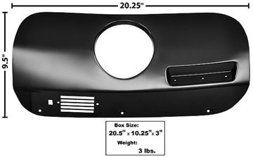Picture of DASH TRIM COVER W/CLOCK HOLE 69-70: M3548EB MUSTANG 69-70
