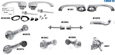 Picture for category Interior Door Handles & Cranks : Chevelle