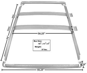 Picture of ROOF INNER BRACE 66-77 7 PCS : 3752AWT BRONCO 66-77
