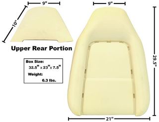 Picture of SEAT BACK CUSHION 70-74 : 6029B CHALLENGER 70-74