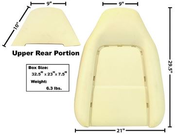 Picture of SEAT BACK CUSHION 70-74 : 6029B CHALLENGER 70-74