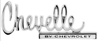 Picture of EMBLEM TRUNK CHEVELLE BY CHEVROLET : EM4676 CHEVELLE 70-70