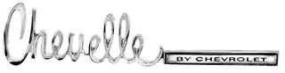 Picture of EMBLEM TRUNK CHEVELLE BY CHEVY : EM4750 CHEVELLE 71-72