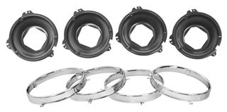 Picture of HEADLAMP MOUNT BUCKET W/RINGS SET : LH30 CHEVELLE 64-69