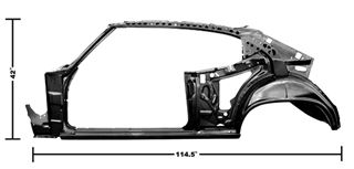 Picture of QUARTER/DOOR FRAME ASSEMBLY LH 70 : 1416B CHEVELLE 70-70