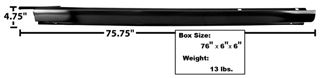 Picture of ROCKER PANEL OUTER LH 64-67 : 1489Z CHEVELLE 64-67