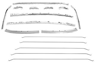 Picture of ROOF INNER BRACE KIT 68-72 : 1418PWT CHEVELLE 68-72