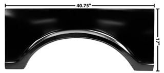 Picture of BED CENTER WHEEL ARCH RH 67-72 : 1184 CHEVY PICKUP 67-72