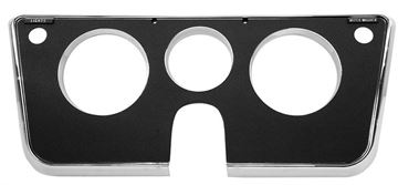 Picture of DASH BEZEL 69-72 3 HOLE BLACK/CHROM : 1146E CHEVY PICKUP 69-72