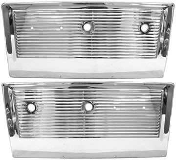 Picture of DOOR INNER PANEL CHROME 67-72 PAIR : 1102AC CHEVY PICKUP 67-72