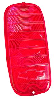 Picture of TAIL LAMP LENS RED PLASTIC 60-66 : LP25 CHEVY PICKUP 60-66