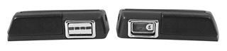 Picture of ARM REST REAR 68-69 PAIR BLACK : M1040J GTO 68-69