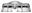 Picture of RADIATOR BRIDGE PLATE CHROME 1968 : 1509B GTO 68-68