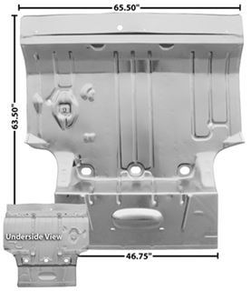 Picture of TRUNK FLOOR PAN 64-67 COMPELTE : 1584WT GTO 64-67
