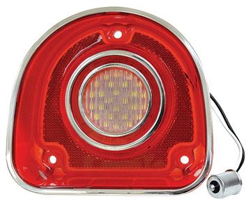 Picture of BACK-UP LIGHT RED/CLEAR W/TRIM 68 : CBL6851LED IMPALA 68-68