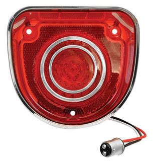 Picture of TAIL LIGHT RED W/TRIM 68 LED(40) : CTL6801LED IMPALA 68-68