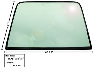 Picture of WINDOW/REAR GLASS 1969-70 FASTBACK : X3673 MUSTANG 69-70