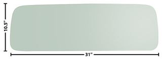 Picture of REAR CENTER WINDOW 47-55 TINTED 47-55 : G1101 CHEVY PICKUP 47-55