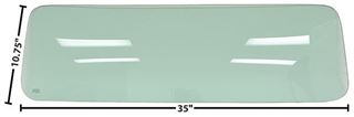Picture of REAR WINDOW SMALL 55-59 TINTED GREN 55-59 : G1111 CHEVY PICKUP 55-59