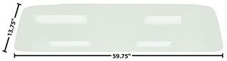 Picture of REAR WINDOW LARGE 60-66 CLEAR 60-66 : G1116 CHEVY PICKUP 60-66