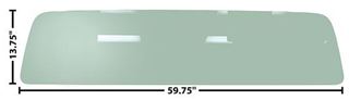 Picture of REAR WINDOW LARGE 60-66 TINTED GREN 60-66 : G1117 CHEVY PICKUP 60-66