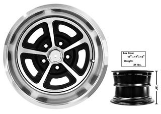 Picture of MAGNUM ALLOY WHEEL 15 X 10 W/CAP 65-73 : FW150 MUSTANG 65-73