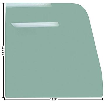 Picture of DOOR GLASS 55-59 RH OR LH TINTED 55-59 : G1125 CHEVY PICKUP 55-59