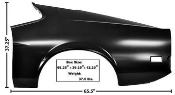 Picture of QUARTER PANEL FULL LH 71-72 FB 71-72 : 3641KD MUSTANG 71-72