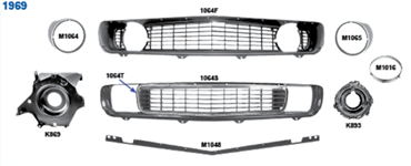 Picture for category Grilles : Camaro