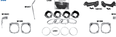 Picture for category Headlamp Housings & Retaining Rings : Chevelle