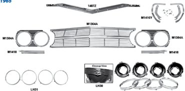 Picture for category Headlamp Buckets & Brackets : El Camino