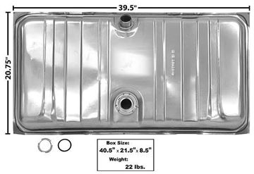 Picture of GAS TANK 67-68 STAINLESS : T10A CAMARO 67-68