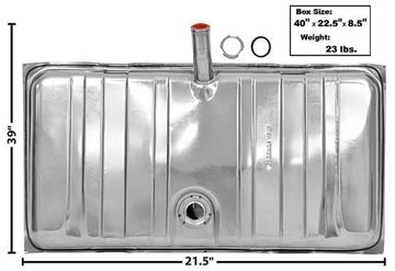 Picture of GAS TANK 69 STAINLESS : T11A CAMARO 69-69