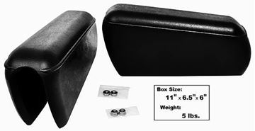 Picture of REAR SEAT ARMREST PAIR BLACK : 3777A BRONCO 66-77