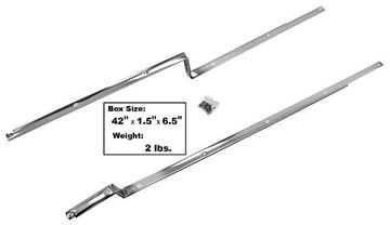 Picture of SILL TRIM 1966-77 2PC SET STAINLESS : M3767 BRONCO 66-77