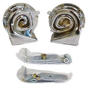 Picture of HORN HIGH/LOW NOTE CHROME PLATED : 1010HC CHEVELLE 64-72