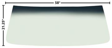 Picture of WINDSHIELD GREEN TINT SHADE 66-67 : 1400PD CHEVELLE 66-67