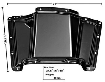Picture of CAB FLOOR LOWER HUMP COVER PANEL : 1106ARB CHEVY PICKUP 60-63