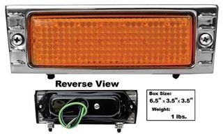 Picture of PARK LAMP LED 47-53 AMBER STAINLESS : CPL4753A-AS CHEVY PICKUP 47-53