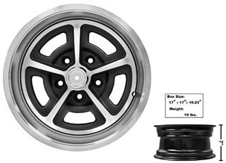 Picture of MAGNUM ALLOY WHEEL 15x7  W/CAP : GW157 CHEVY PICKUP 64-72