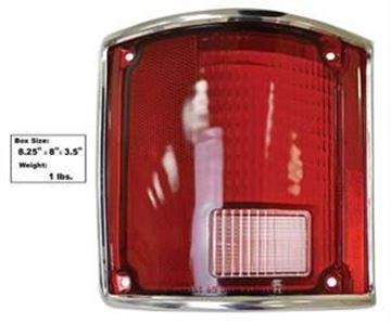 Picture of TAIL LAMP LENS LH 73-87 W/TRIM : LP83 CHEVY PICKUP 73-87