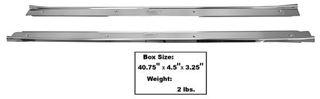 Picture of SCUFF PLATE 64-67 STAINLESS PAIR : M1341A EL CAMINO 64-67