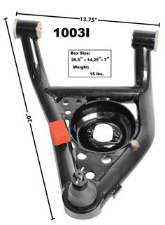 Picture of CONTROL ARM LOWER LH TUBULAR : 1003I FIREBIRD 67-69