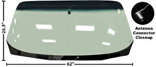 Picture of WINDSHIELD 70-81 SHADED W/ANTENNA : 1004DB FIREBIRD 70-81