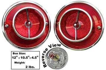 Picture of TAIL LAMP ASSY LED 1963 PAIR : CTL6311PRLED IMPALA 63-63